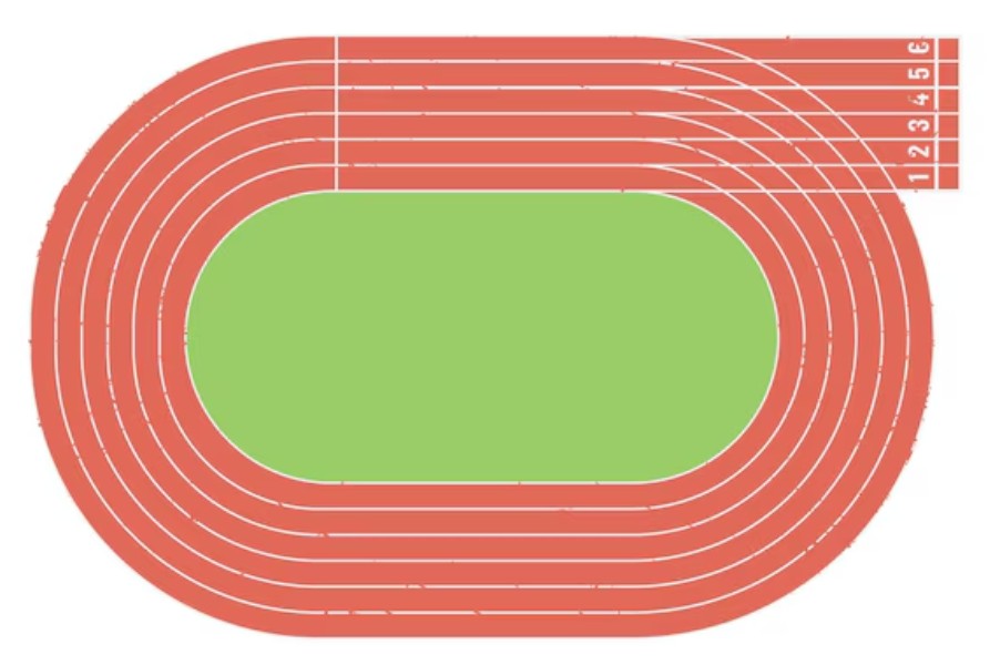 Running Track Lintasan Lari Jogging dan Sprint