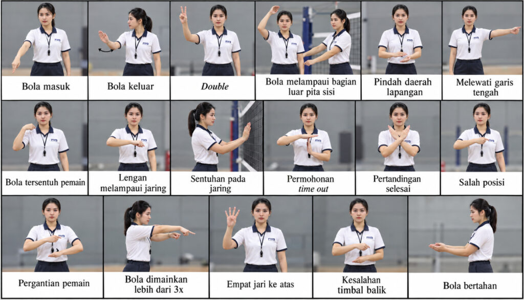 Arti Isyarat Tangan Wasit Bola Voli Cantik
