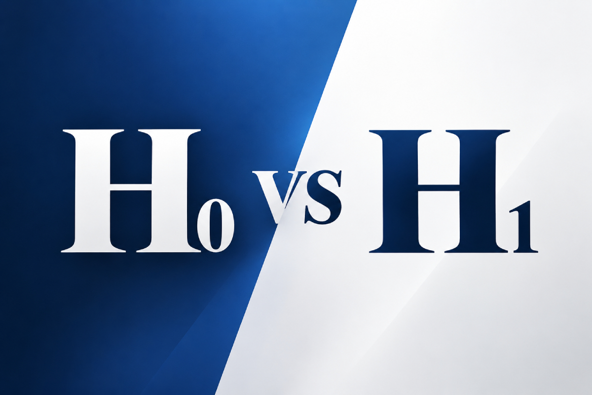 Hipotesis nol (H0) Vs Hipotesis Alternatif (Ha)