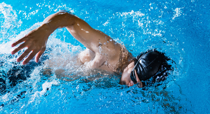 Kolam Renang Atlet Latihan