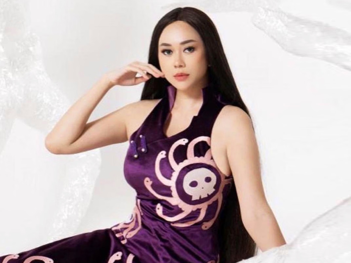 Kostum Cosplay Aura Kasih Boa Hancock Bajak Laut Seksi