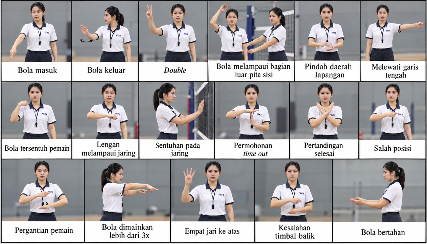 Arti Isyarat Tangan Wasit Bola Voli Cantik